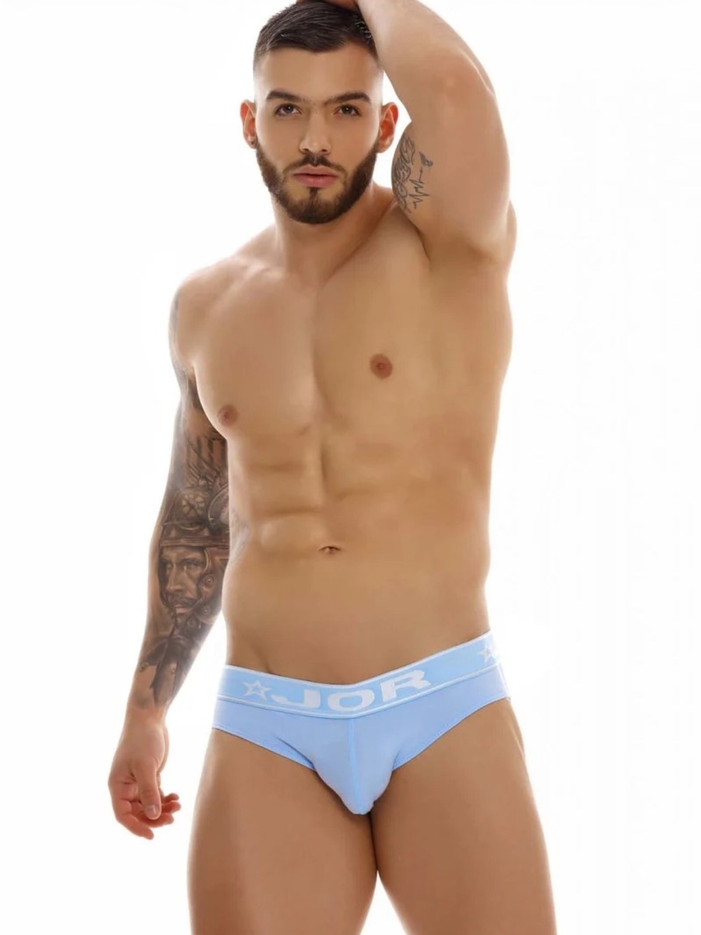 [L] Light Blue Men's Fiji Bikini Jock Brief